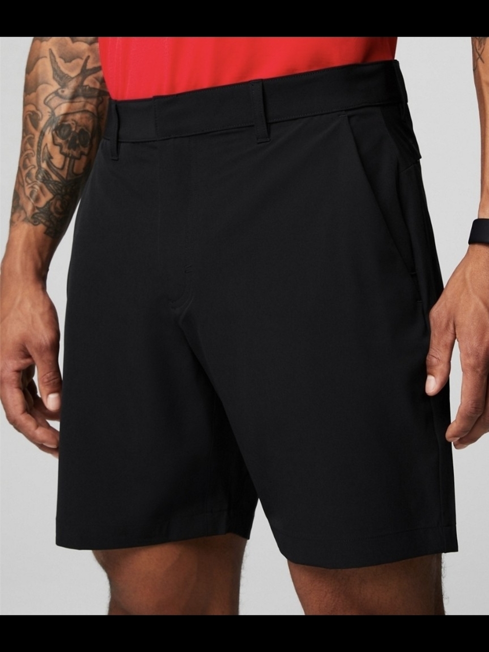 Fabletics Men's Black Athletic Golf Shorts